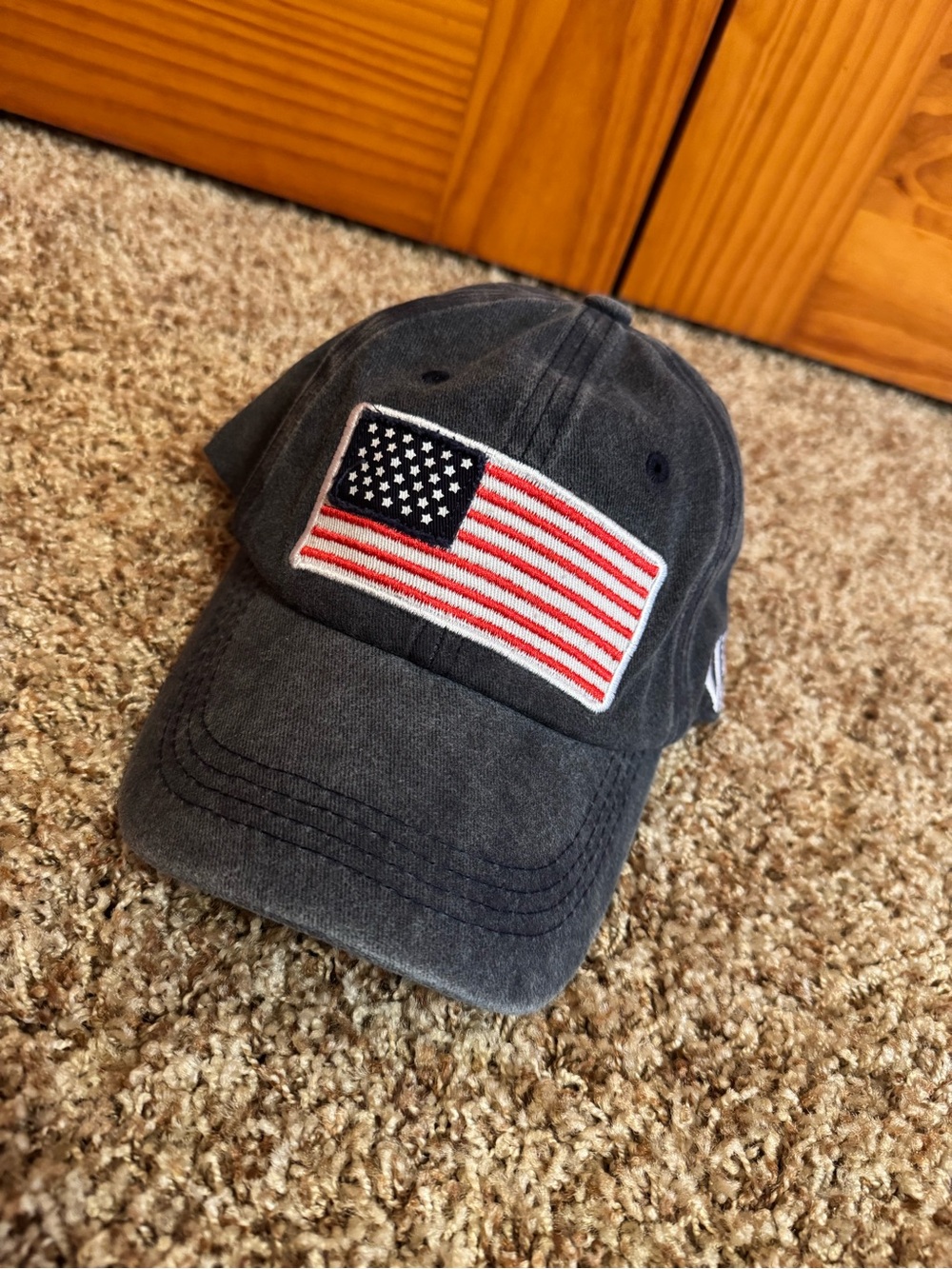 Classic American Flag Hat - Black